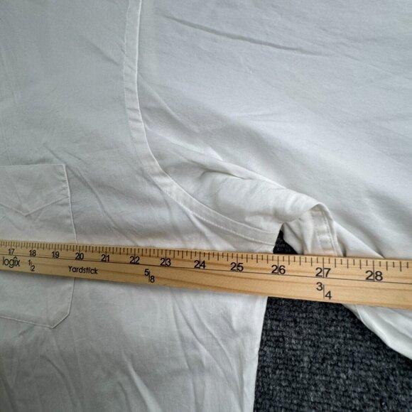 Brooks Brothers Button Up White Cotton Blend Stretch Madison 17 34/35 Adult - Picture 6 of 16